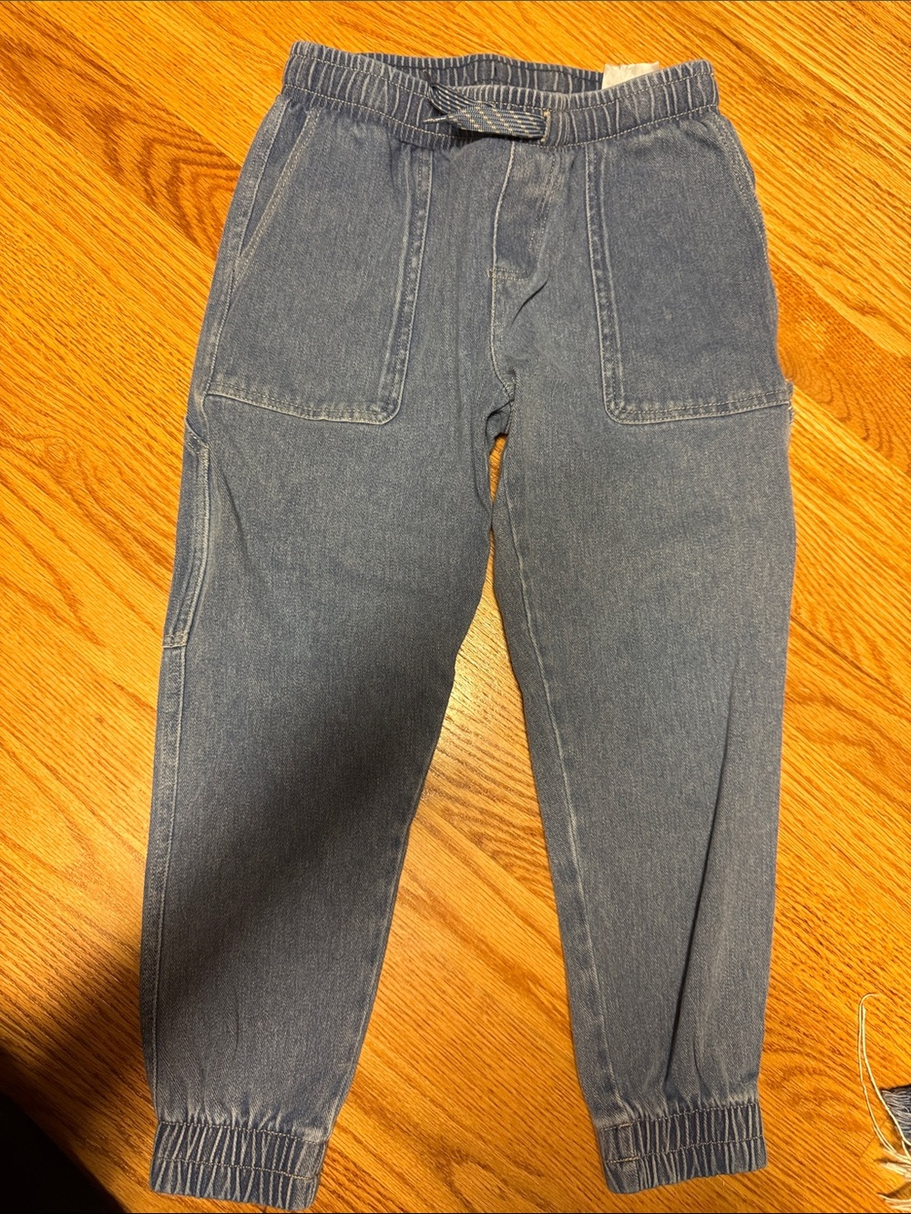 Boy’s Elastic Waist Jogger Jeans - Slate Blue